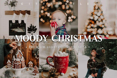 Moody Warm Christmas Holiday Lightroom Presets - CityTurtles