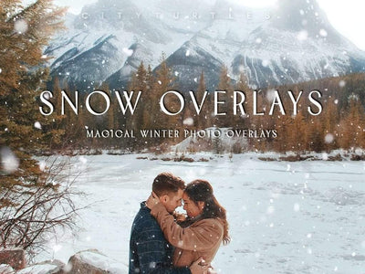 30 Natural Falling Snowflakes Winter Photo Overlays - CityTurtles