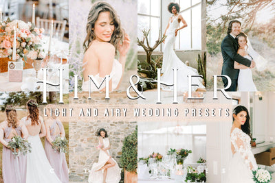 Light and Airy Wedding HIM & HER Fine Art Lightroom Presets - CityTurtles