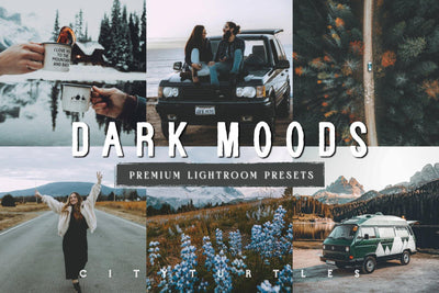 DARK MOODS Soft Matte VSCO Film Lightroom Presets - CityTurtles