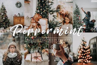 Moody Holiday PEPPERMINT Winter Lightroom Presets - CityTurtles