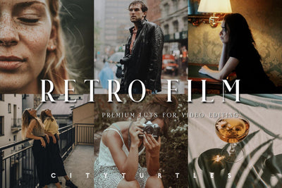 RETRO FILM Cinematic Modern LUTs for Video Editing - CityTurtles